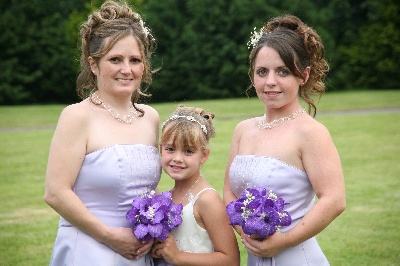 Bridesmaids bouquets vanda orchids